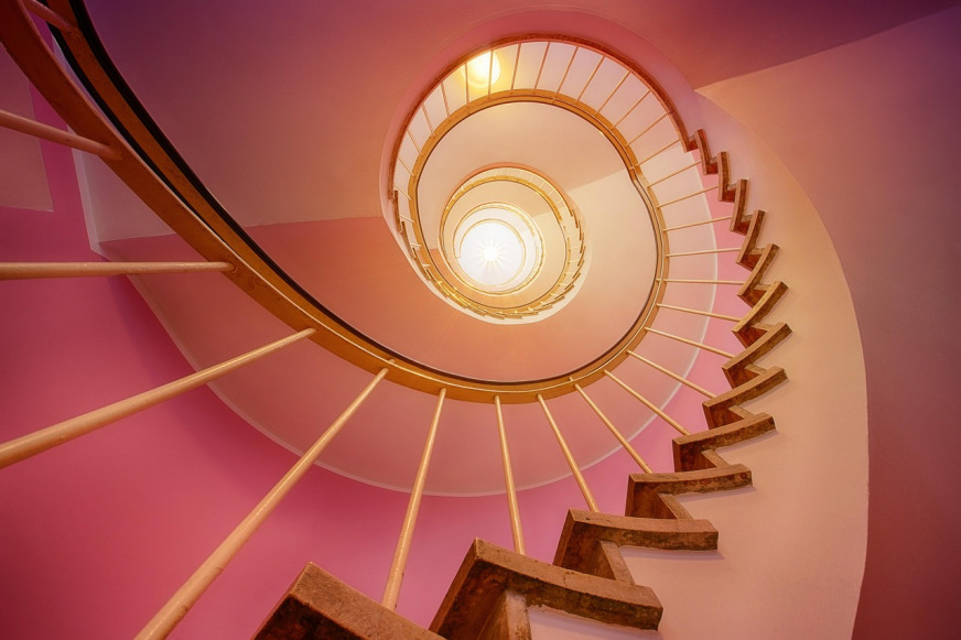 architectural interior staircase luxury residence